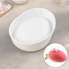 Форма силиконовая для муссовых десертов и выпечки Доляна «Дзен», 17,5×14,5 см, цвет белый - Фото 1