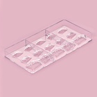 Форма для шоколада и конфет KONFINETTA «Драгоценные камни», 33×16.2 см, 15 ячеек, 2.5×3/4.5 см, пластик, прозрачная 4622271