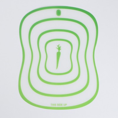 Доски разделочные гибкие Доляна «Ассорти», набор 4 шт., 20×14.7 см, ассорти