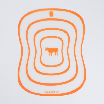 Доски разделочные гибкие Доляна «Ассорти», набор 4 шт., 20×14.7 см, ассорти