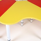 Стол растущий «Ромашка», 6 секций, на металлокаркасе, возрастная группа №0 – 3, цвет красный/жёлтый - Фото 3