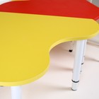 Стол растущий «Ромашка», 6 секций, на металлокаркасе, возрастная группа №0 – 3, цвет красный/жёлтый - Фото 4