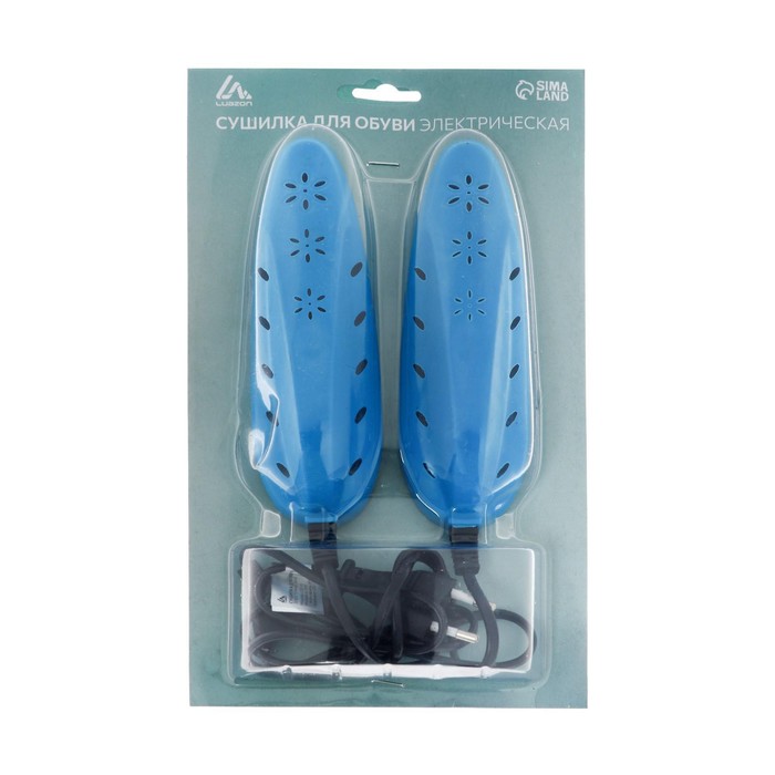 Сушилка для обуви Luazon LSO-13, 17 см, 12 Вт, индикатор, синяя - фото 1896795338