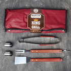 УЦЕНКА Фартук "King of Grill", коричневый, 63 х 43 см - Фото 2