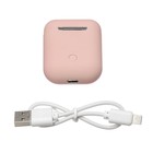 Наушники беспроводные LuazON i12, TWS, BT 5.0, 35/300 мАч, сенсор, матовые, розовые - Фото 6