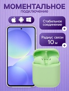 Наушники беспроводные Luazon i12, TWS, вкладыши, Bluetooth 5.0, 35/300 мАч, зелёные матовые - Фото 2