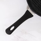 Сковорода-гриль «Гранит», d=28 см, пластиковая ручка, антипригарное покрытие, цвет чёрный - Фото 4