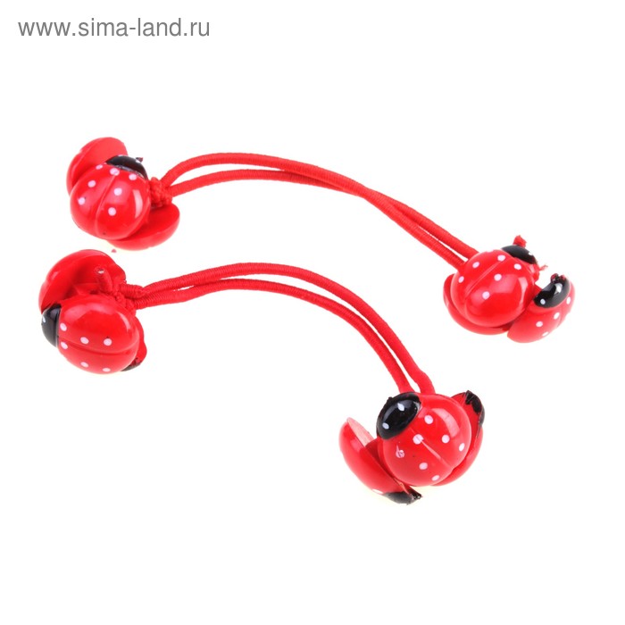резинка для волос "Мини" набор 12шт божья коровка - Фото 1