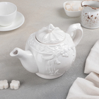 Чайник керамический заварочный «Винтаж», 900 мл, цвет белый - фото 318277940