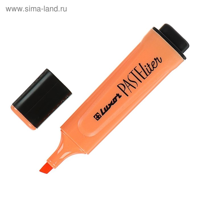 Маркер текстовыделитель Luxor Pasteliter, 5.0 мм, пастельный оранжевый - Фото 1