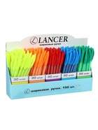 Ручка шариковая LANCER «Полоски», синий стержень, узел 0.5 мм, в дисплее, МИКС - Фото 7