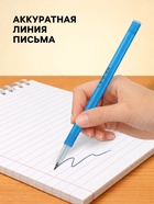 Ручка шариковая LANCER, синий стержень, узел 0.7 мм, цветной корпус, в дисплее, МИКС - Фото 4