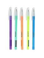 Ручка шариковая LANCER, синий стержень, узел 0.7 мм, цветной корпус, в дисплее, МИКС - Фото 4