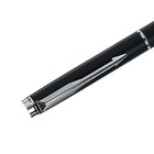 Ручка подарочная шариковая поворотная корпус черный матовый ЛОГО, стержень синий 0,7 мм, металлический корпус - Фото 3