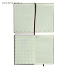 Ежедневник недатированный А5, 140 листов, тонированный срез, в клетку, обложка ПВХ, МИКС - фото 59758881