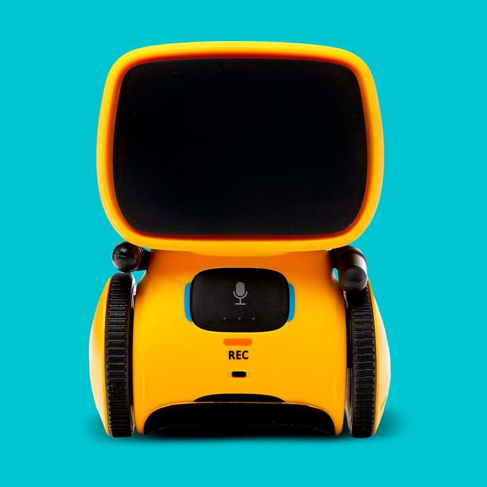 Робот интерактивный «Милый робот», световые и звуковые эффекты, русская озвучка, цвет жёлтый - фото 51877332