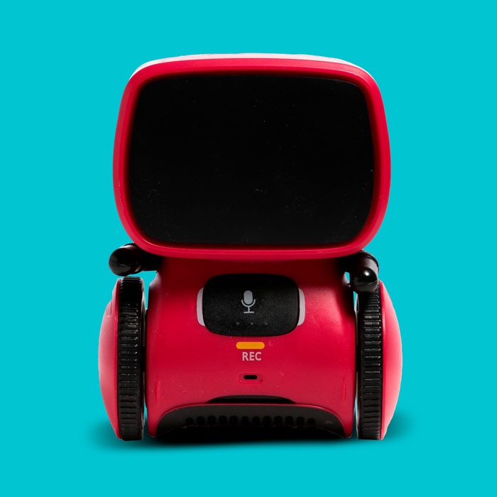 Робот интерактивный «Милый робот», световые и звуковые эффекты, русская озвучка, цвет красный - фото 51877342