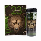 Подарочный набор «23 февраля», ежедневник в твердой обложке А5, 80 л, термостакан 350 мл - Фото 2