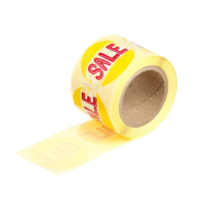 Наклейки для акций Sale , 4 х 4 см, 11 м - 250 шт.