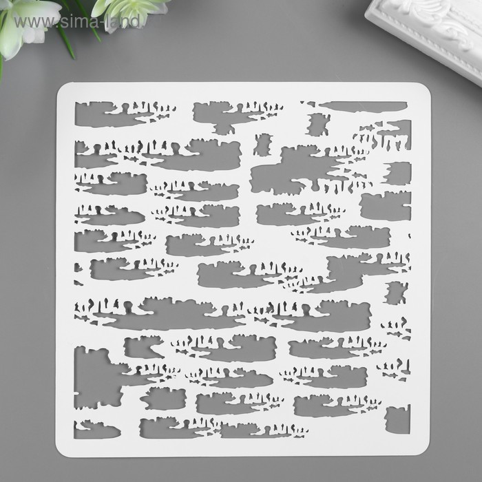 Пластиковый трафарет для творчества «Абстракция», шаблон, 15×15 см