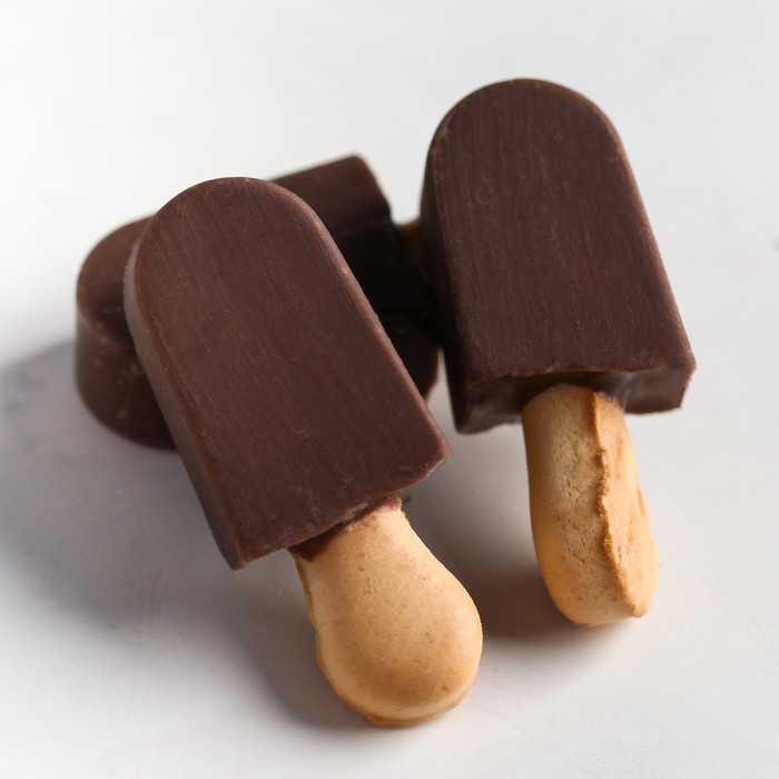Печенье с глазурью, вкус: какао «23.02», 100 г. - фото 1907068364