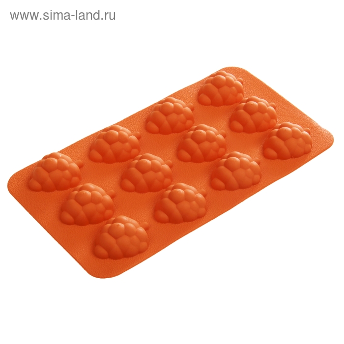 Форма силиконовая для украшений «Виноград», 19х10х1,5 см, 12 ячеек - Фото 1