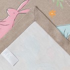 Дорожка пасхальная на стол Этель «Зайцы» 30×70 см, 100% хлопок, саржа 190 г/м² - Фото 3