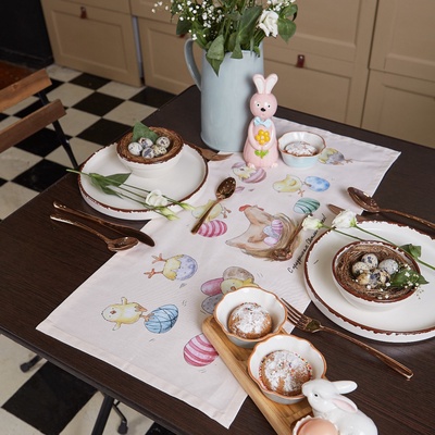 Дорожка на стол Этель «Светлой пасхи» 30×70 см, 100% хлопок, саржа 190 г/м²