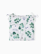 Подушка на стул «Доляна» Eucalyptus, 42×42×7 см, белая - Фото 4