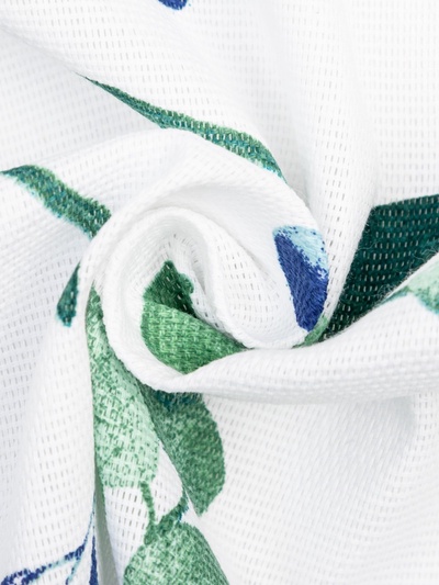 Шторы для кухни "Доляна" Eucalyptus 150*180 см- 2 шт, подхваты - 2 шт, 164г/м2, 100% хл