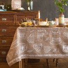 Скатерть «Доляна» Cup of tea, 180×144 см, 100% хлопок, 164 г/м² - Фото 1