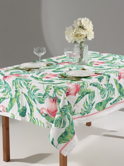 Скатерть «Доляна» Tropical kitchen, 180×144 см, 100% хлопок, 164 г/м²