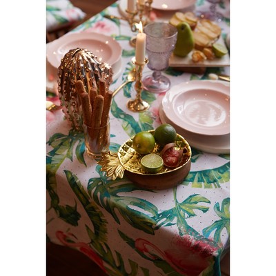 Скатерть «Доляна» Tropical kitchen, 180×144 см, 100% хлопок, 164 г/м²