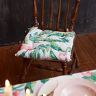 Сидушка на стул "Доляна" Tropical kitchen 42х42х7см, МИКС,100% хлопок,164 г/м2 - фото 8930321