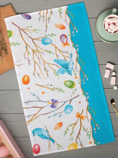 Полотенце кухонное «Доляна» Happy Easter 35×60 см МИКС