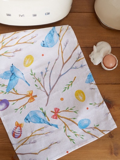 Полотенце кухонное «Доляна» Happy Easter 35×60 см МИКС