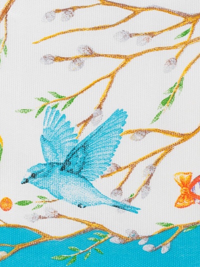 Полотенце кухонное «Доляна» Happy Easter 35×60 см МИКС