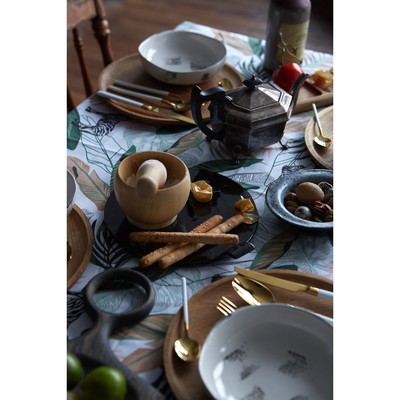 Скатерть Доляна Modern kitchen, 220×144 см, 100% хлопок, 164 г/м²