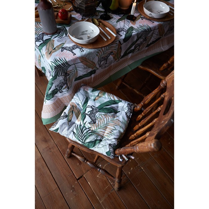 Сидушка на стул Доляна Modern kitchen 42х42х7см, МИКС,100% хл,164 г/м2 - фото 1907068520