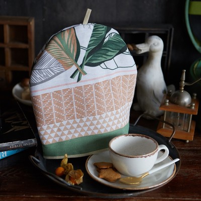 Грелка на чайник "Доляна" Modern kitchen 28х28см, МИКС,100% хлопок,164г/м2