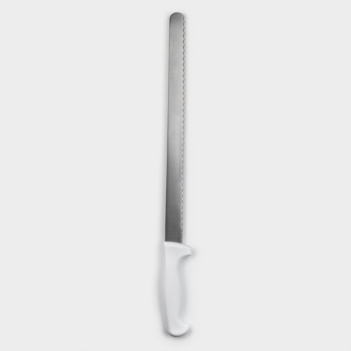 Нож для бисквита, рабочая поверхность 34 см, крупные зубчики - Фото 1