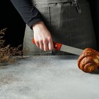 Нож для бисквита, ровный край, ручка дерево, рабочая поверхность 25 см - фото 7104477