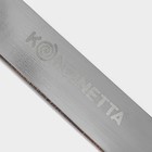 Нож для бисквита ровный край KONFINETTA, длина лезвия 30 см, деревянная ручка - фото 4296005