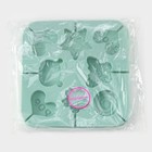 Форма для леденцов Доляна «Сладость», силикон, 15×15×1.5 см, 8 ячеек, с палочками, бирюзовая - Фото 7