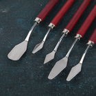 Лопатки - мастихины, 5 шт., коричневые - Фото 2