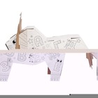 Набор для творчества «Львёнок Мур», раскраска-конструктор из картона - Фото 3