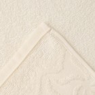 Полотенце махровое Радуга, 30х70см, цвет молочный, 305гр/м, хлопок - Фото 3