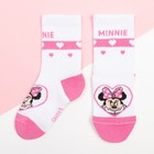 Набор носков "Minnie", Минни Маус, цвет розовый/белый, 12-14 см - Фото 2