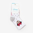 Набор носков "Minnie", Минни Маус, цвет серый/белый, 12-14 см - Фото 6