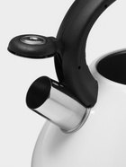 Чайник Доляна Magic birds, 3 л, со свистком, с индикатором нагрева, индукция, нержавеющая сталь, белый - Фото 4